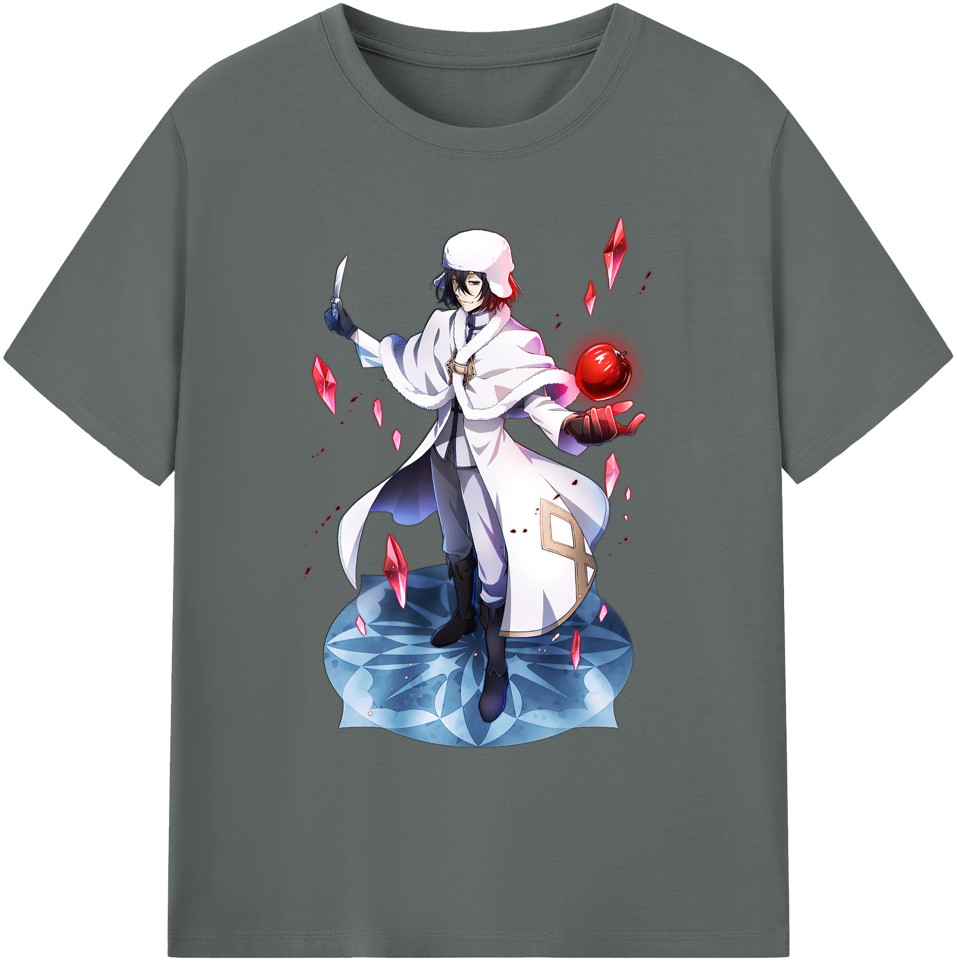 （画像用） 文豪ストレイドッグス Bungo Stray Dogs 綿100％ メンズ半袖Tシャツ｜肌触りやわらか＆通気性